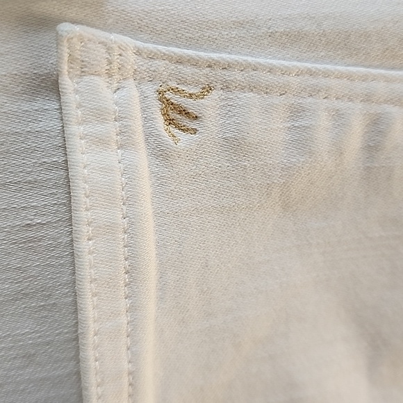 EUC Madewell: 10" High-Rise Skinny Crop Button-Fly Jeans, Pure White, Size 26 - Picture 7 of 12